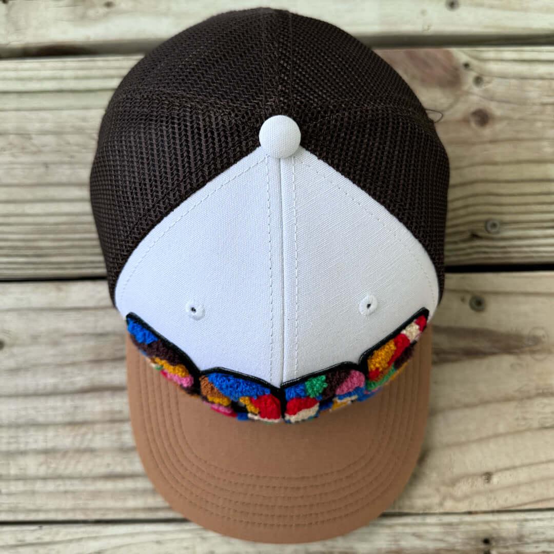 Chenille Dope Patched Mid - Pro Snapback Trucker Cap - Rebel P Customs