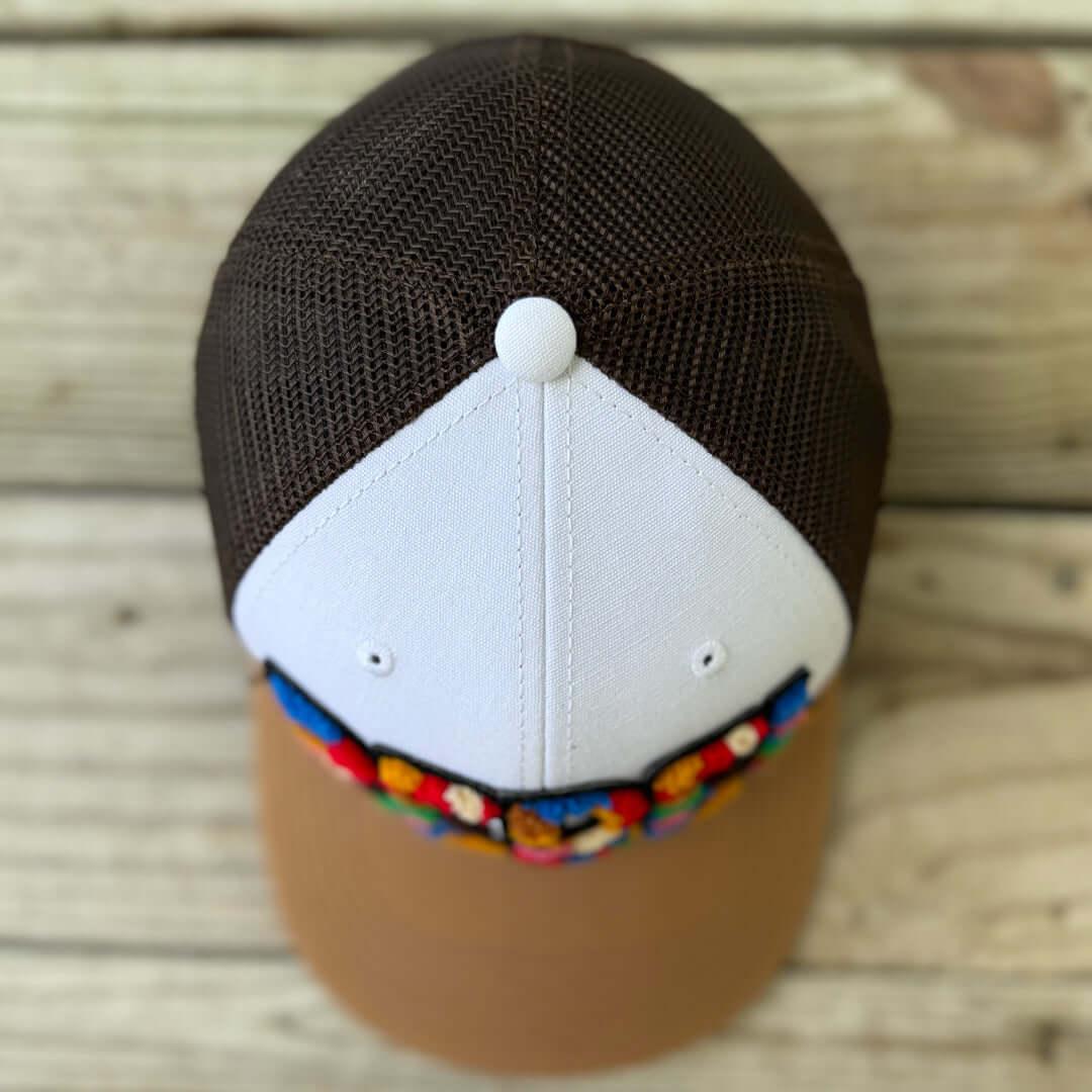 Chenille Rebel Patched Mid - Pro Snapback Trucker Cap - Rebel P Customs