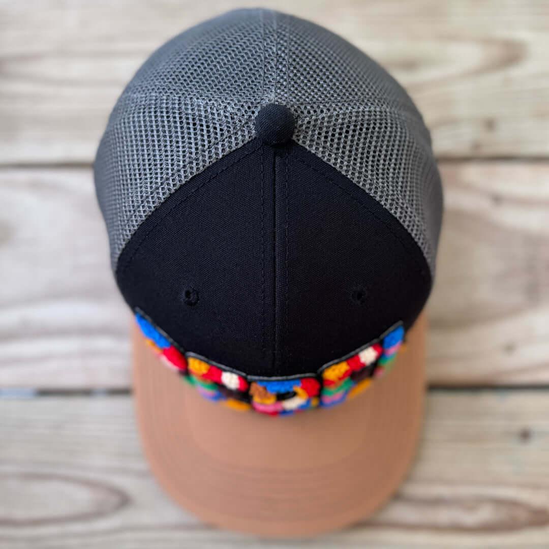 Chenille Rebel Patched Mid - Pro Snapback Trucker Cap - Rebel P Customs