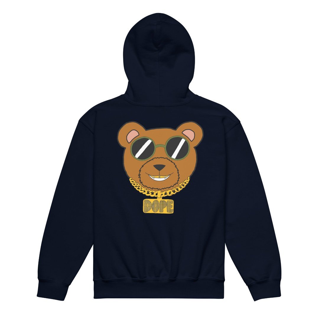 Dope Bear Unisex Youth Hoodie - Rebel P Customs