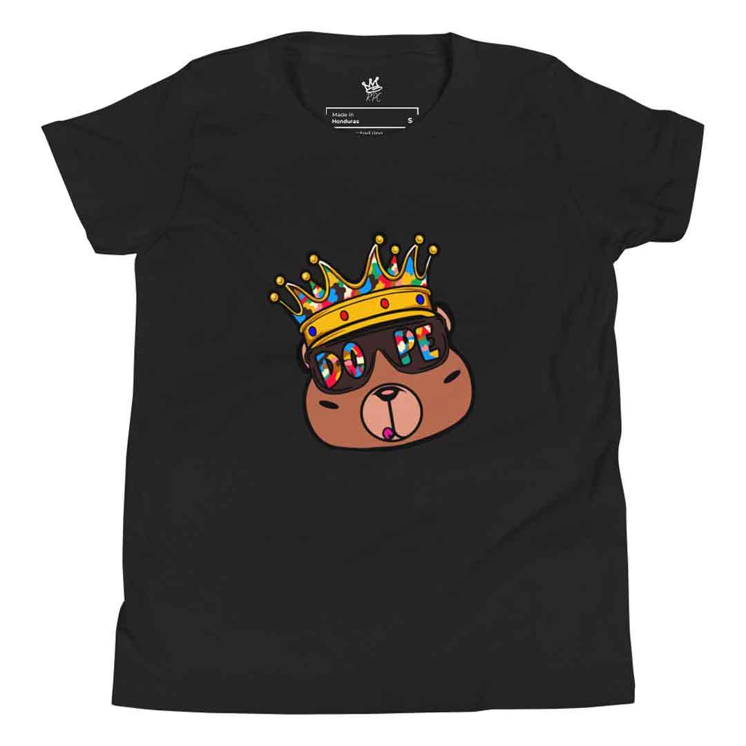 Dope Bear Unisex Youth T-Shirt - Rebel P Customs