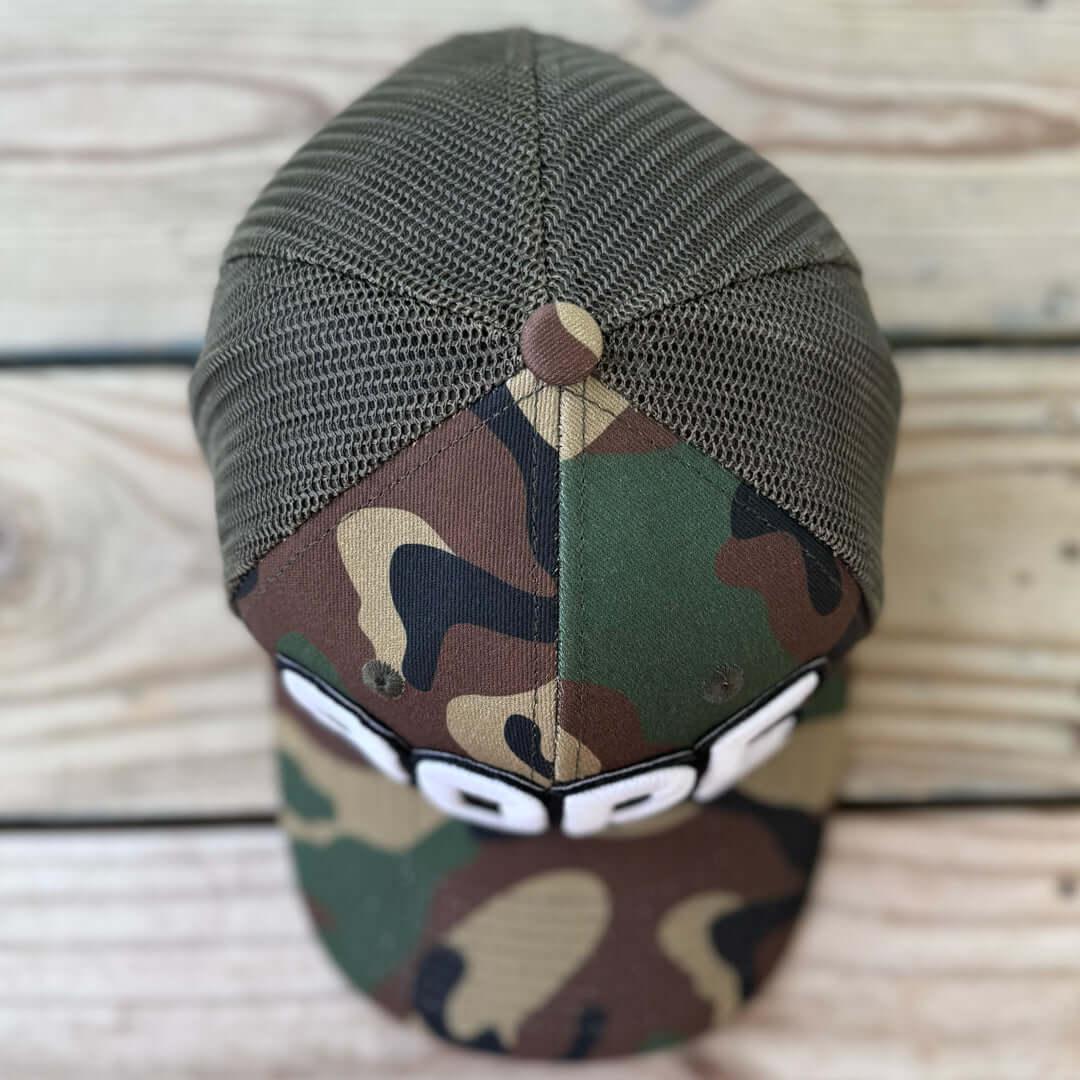 Glow In The Dark Dope Camo Patched Hat - Rebel P Customs
