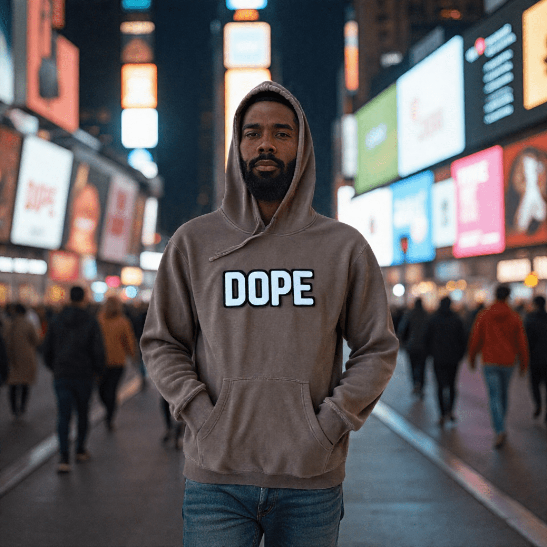 Glow In The Dark Dope Patched Unisex Hoodie - Rebel P Customs