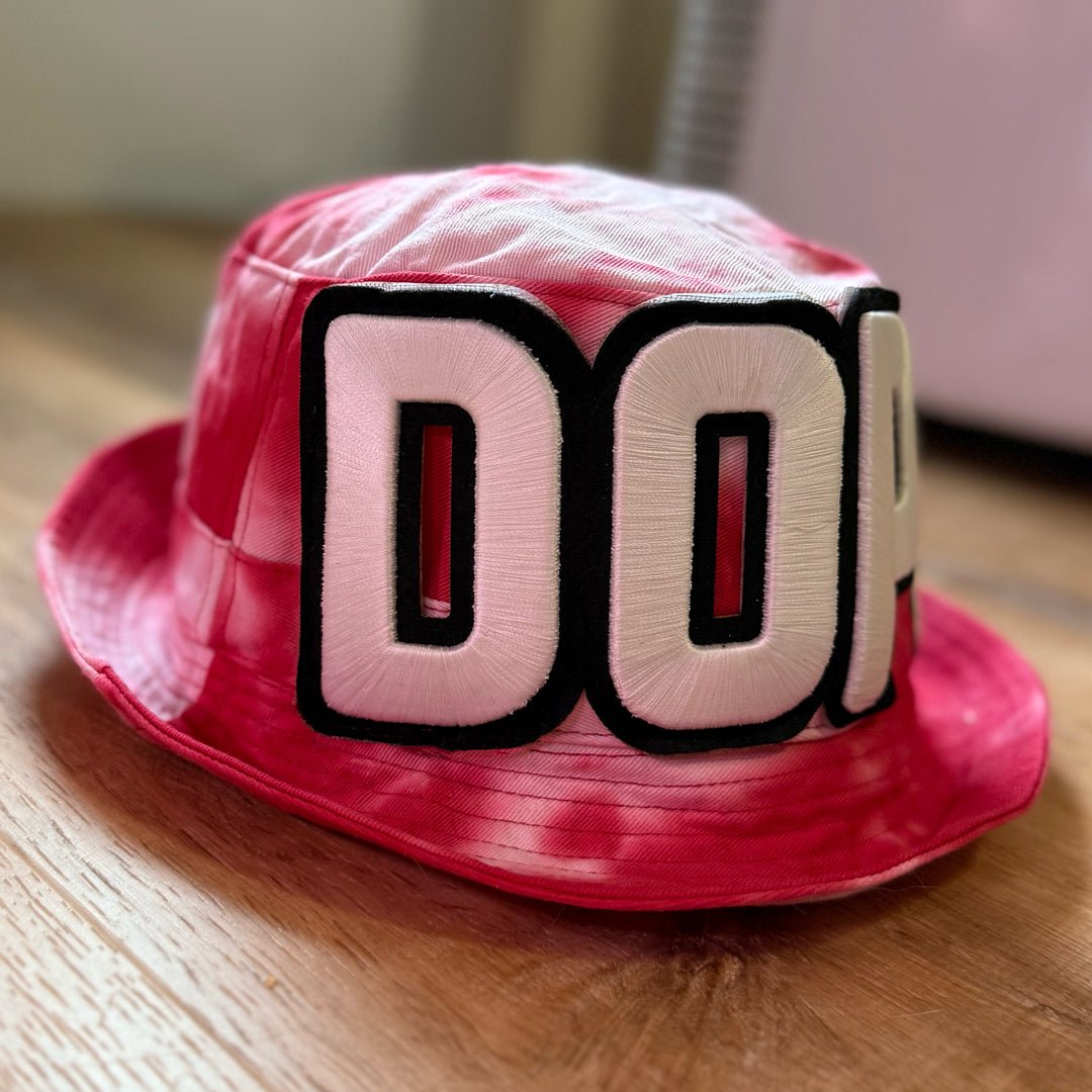 Glow In The Dark Dope Patched Unstructured Bucket Hat - Rebel P Customs