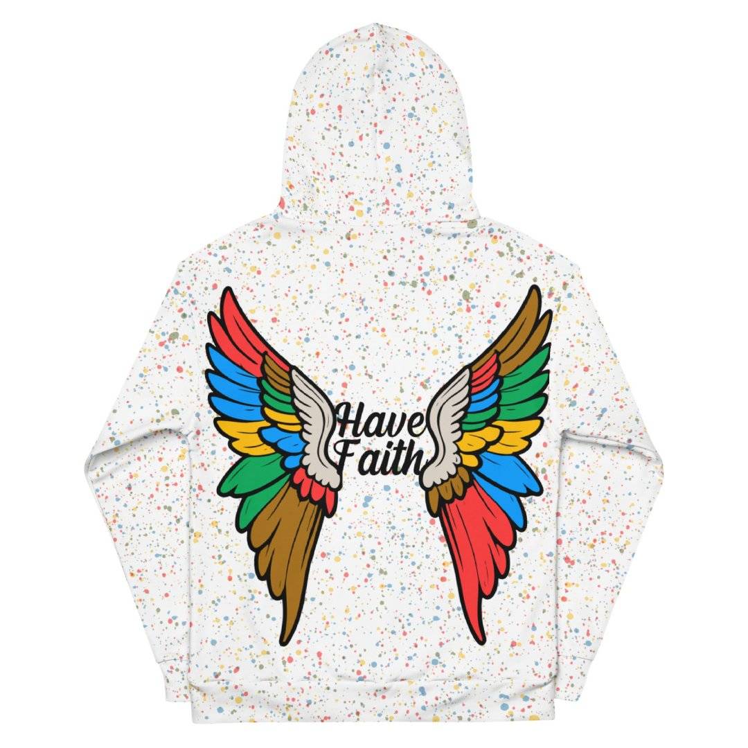 Have Faith Unisex Hoodie (White) - Rebel P Customs