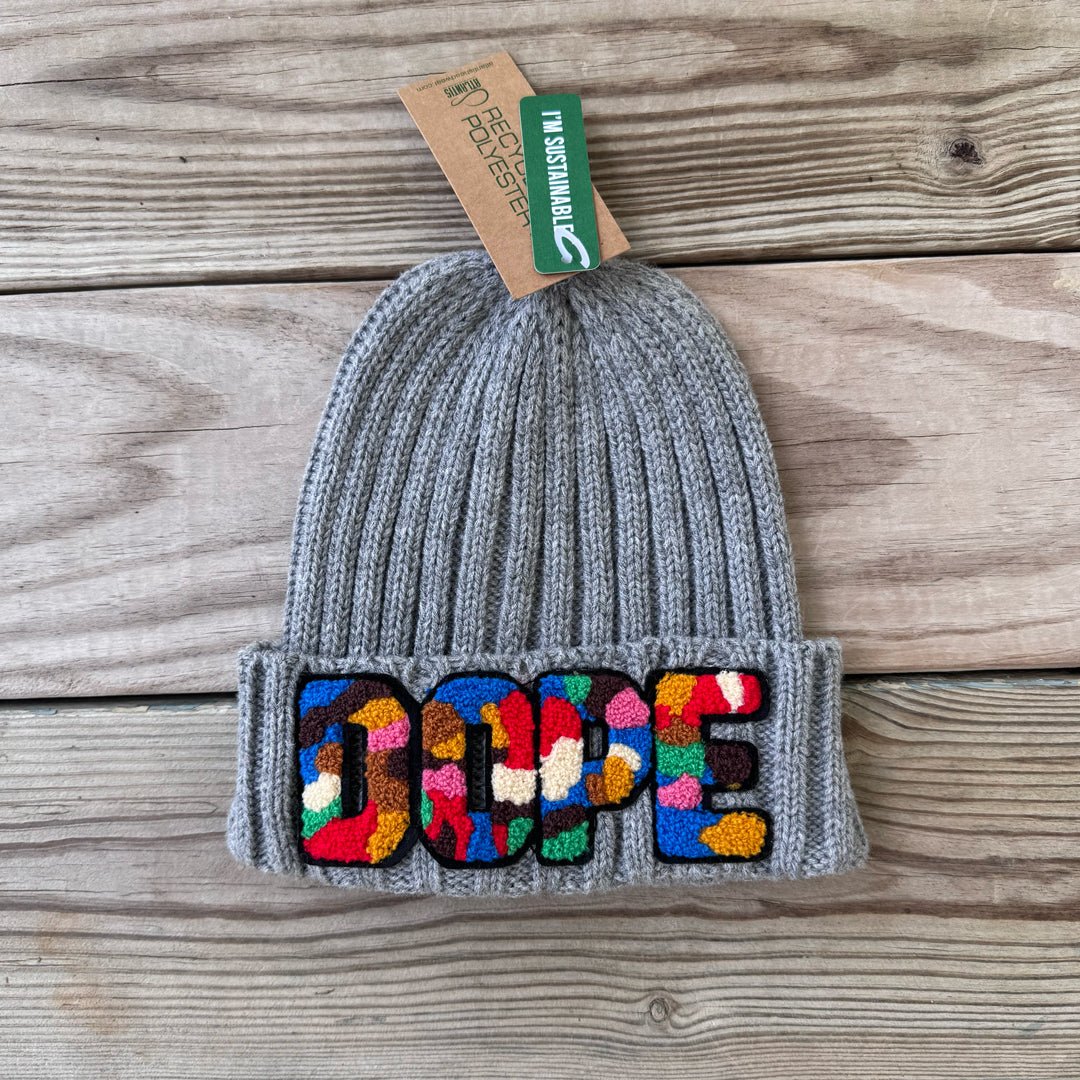 Sustainable Cable Knit Chenille Dope Beanie - Rebel P Customs