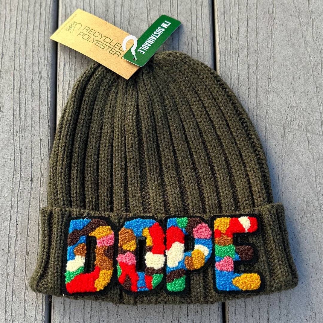 Sustainable Cable Knit Chenille Dope Beanie - Rebel P Customs
