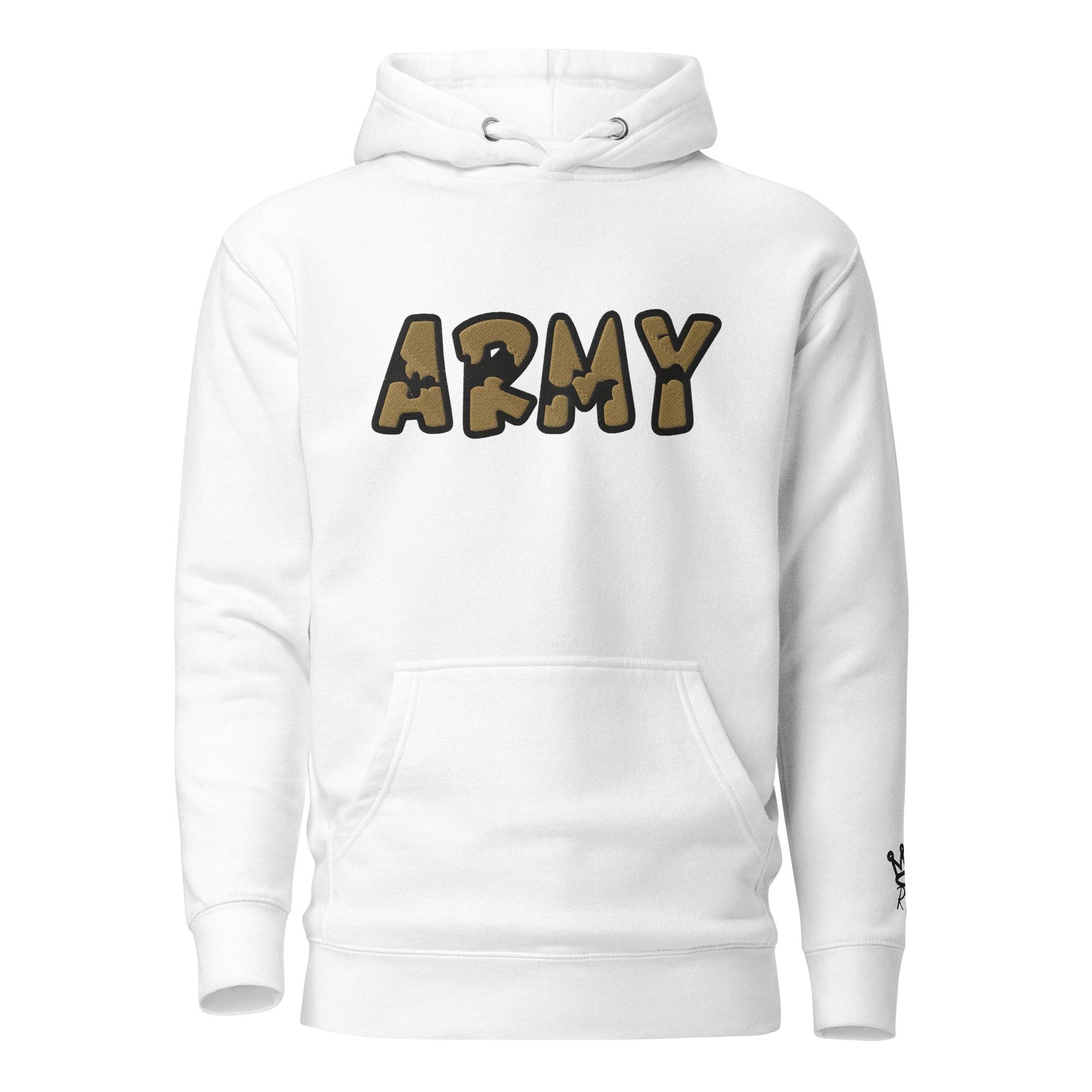 The City Collection ARMY Patched Unisex Hoodie - Rebel P Customs