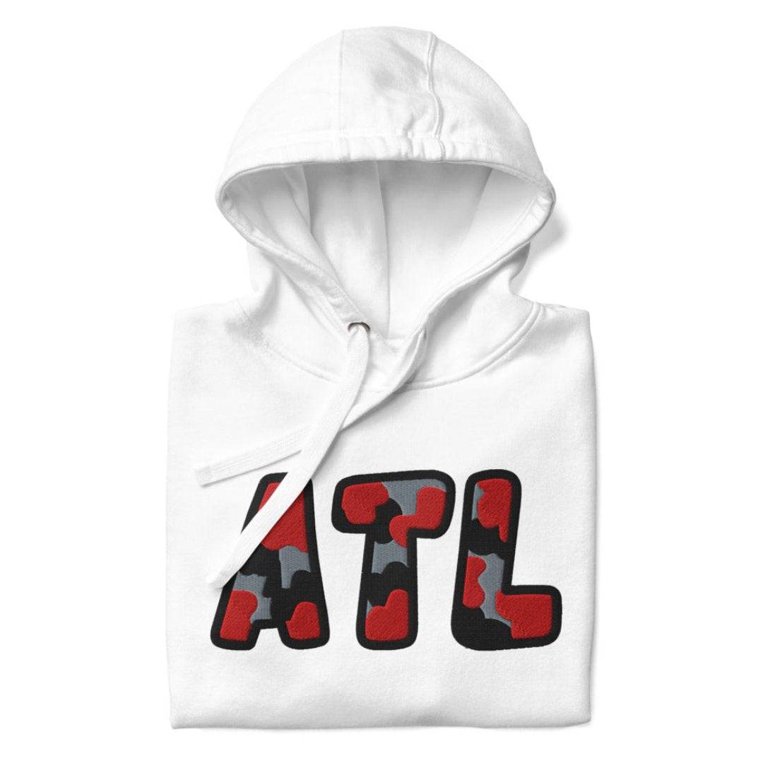 The City Collection ATL Football Patched Unisex Hoodie - Rebel P Customs