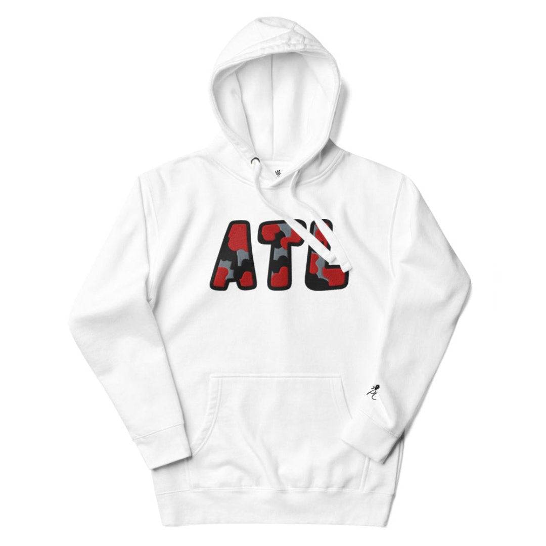 The City Collection ATL Football Patched Unisex Hoodie - Rebel P Customs