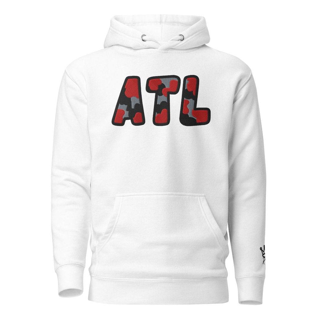 The City Collection ATL Football Patched Unisex Hoodie - Rebel P Customs
