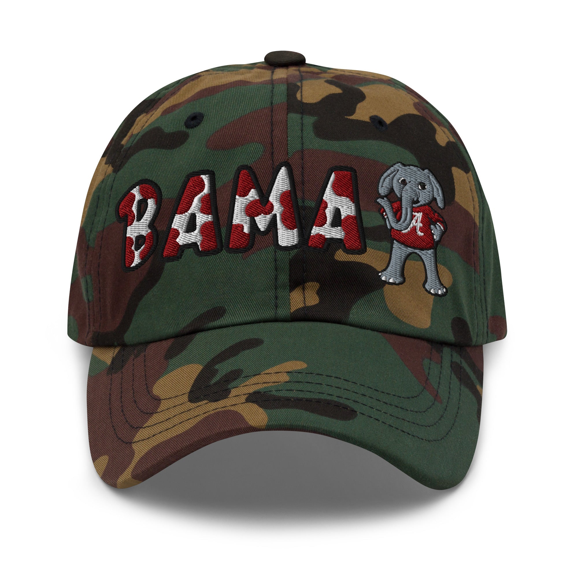 The City Collection BAMA Elephant Camo Patched Hat - Rebel P Customs