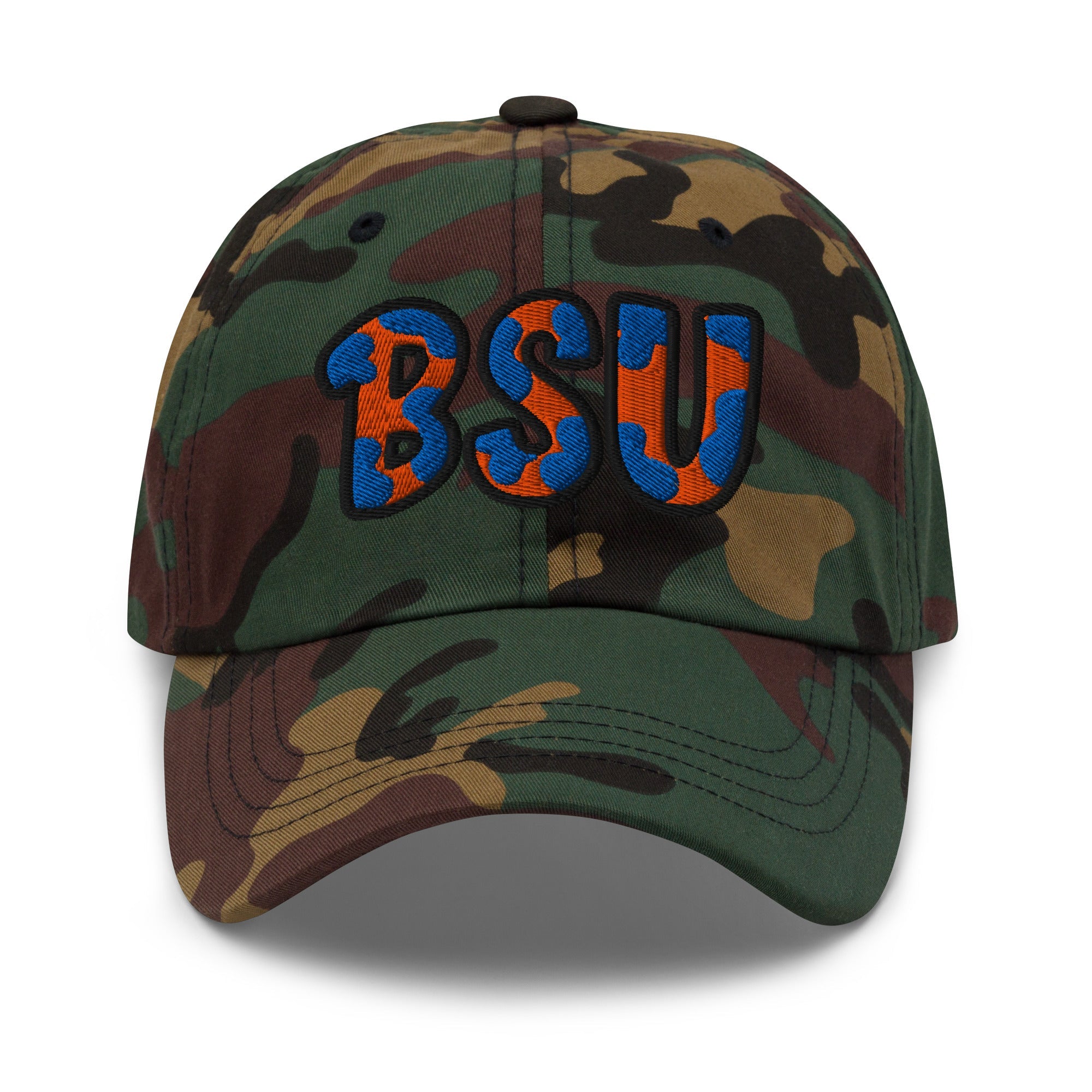 The City Collection BSU Camo Patched Hat - Rebel P Customs