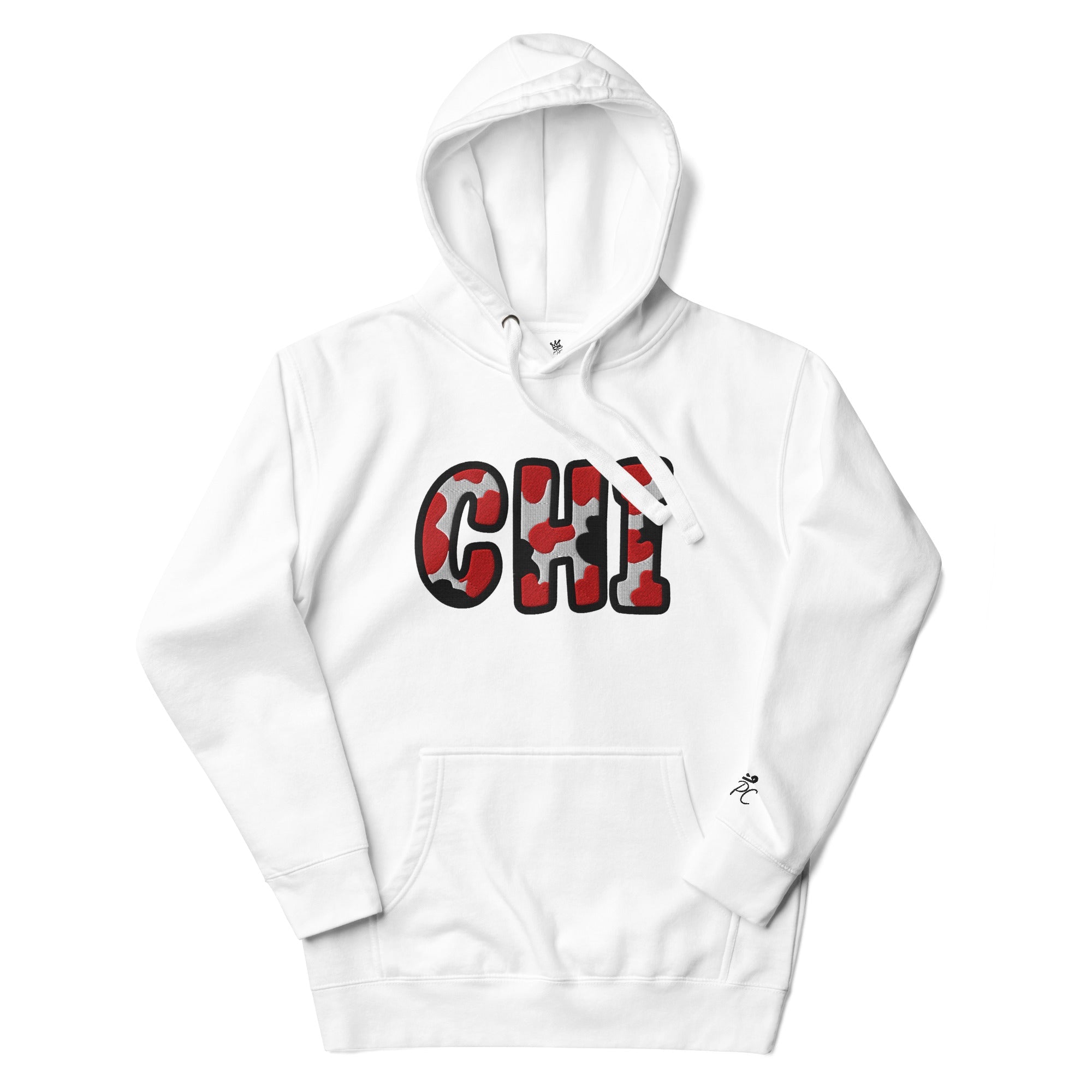 The City Collection CHI Basketball Patched Unisex Hoodie - Rebel P Customs