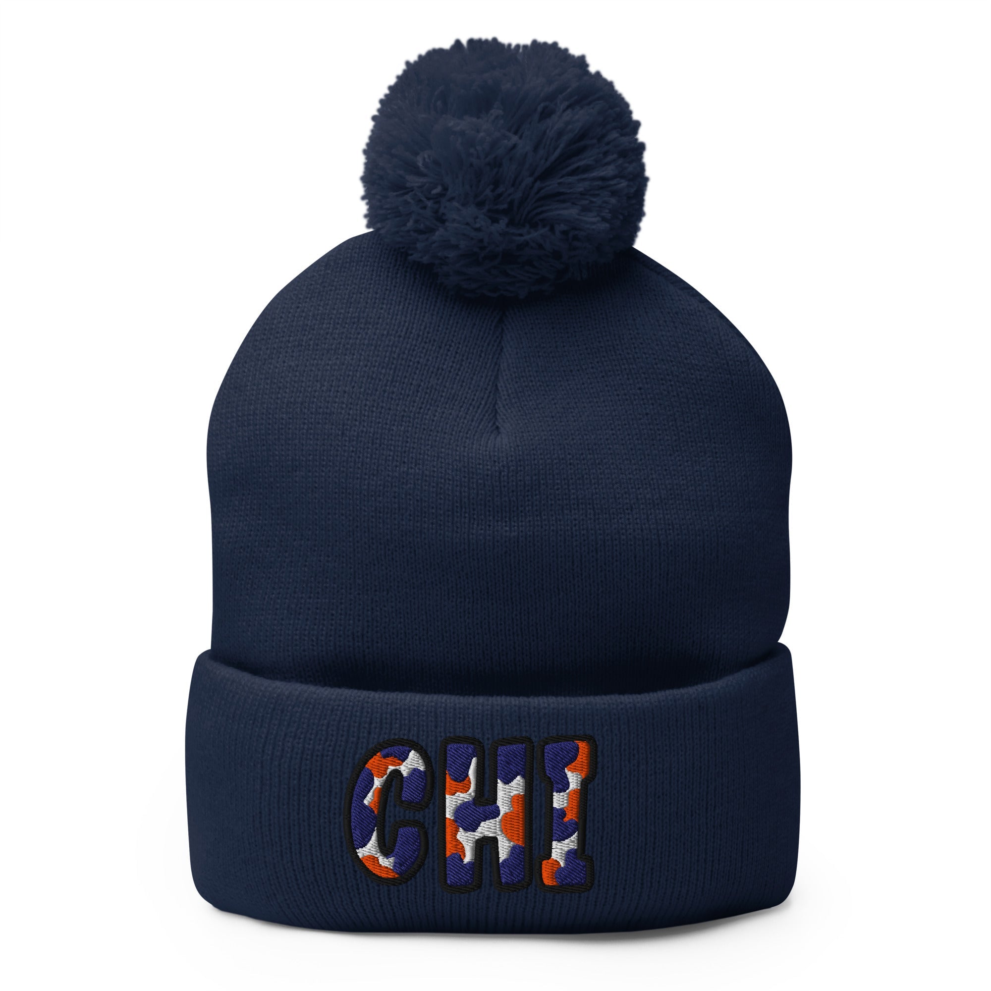 The City Collection CHI Football Patched Beanie - Rebel P Customs