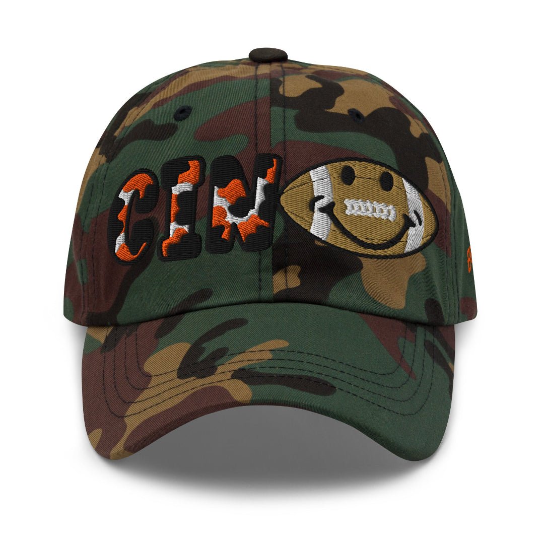 The City Collection Cincinatti Football Camo Patched Hat - Rebel P Customs