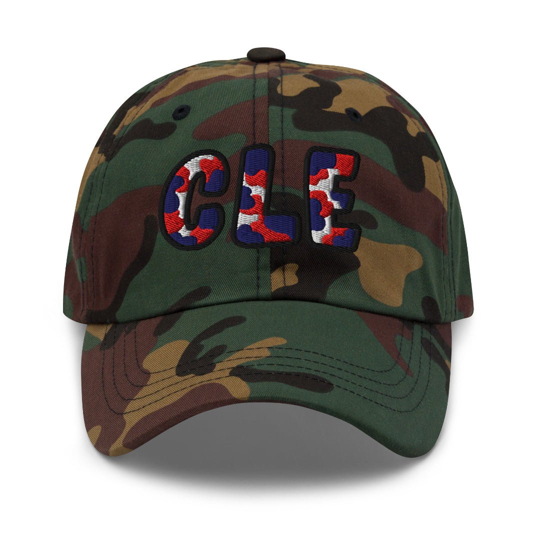 The City Collection CLE Baseball Camo Patched Hat - Rebel P Customs