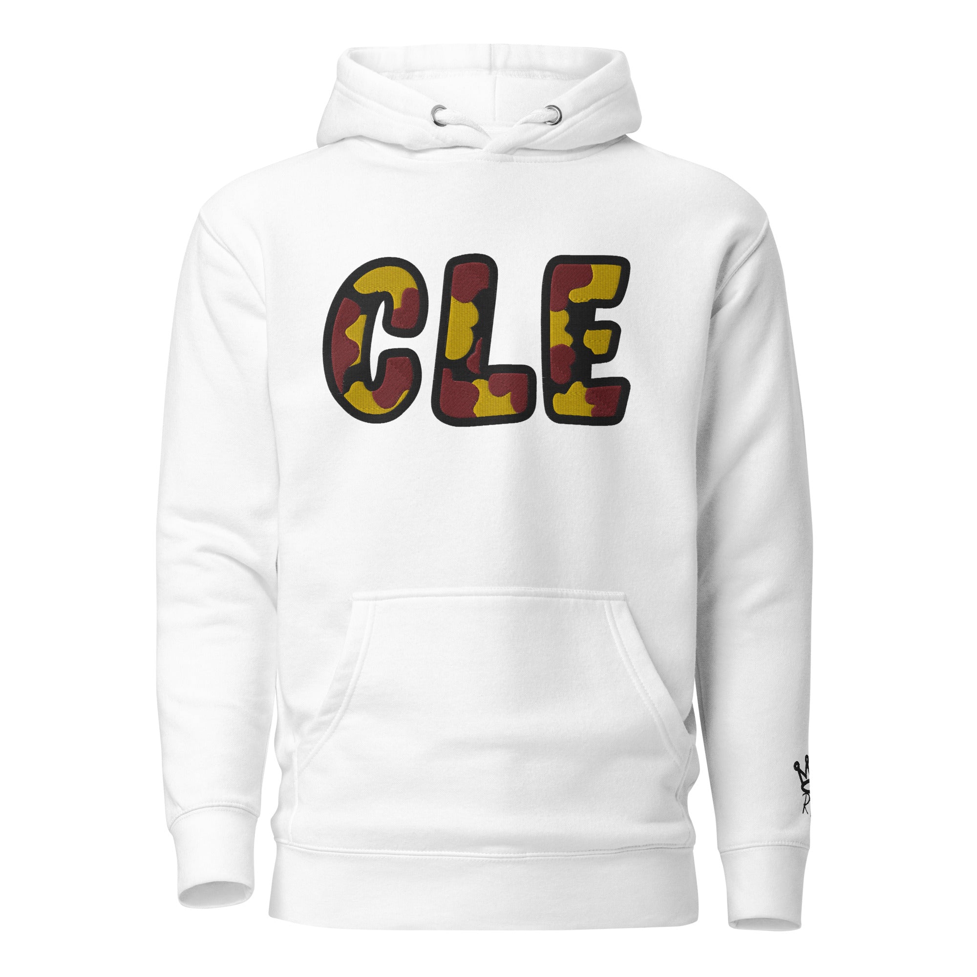 The City Collection CLE Basketball Patched Unisex Hoodie - Rebel P Customs