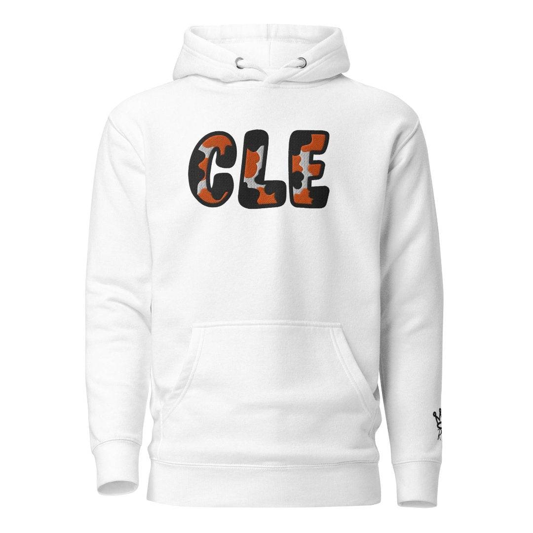 The City Collection CLE Football Patched Unisex Hoodie - Rebel P Customs