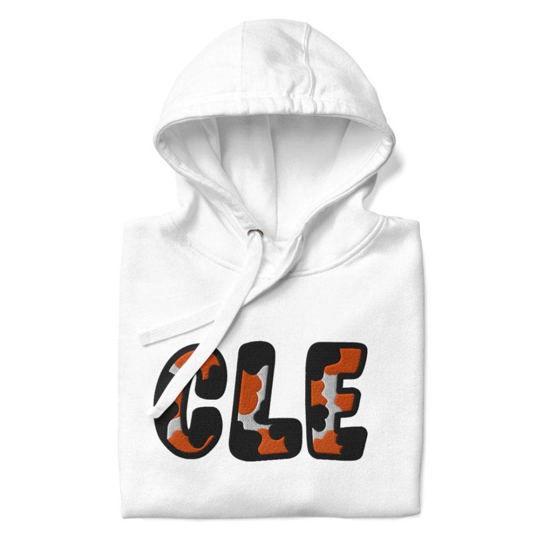 The City Collection CLE Football Patched Unisex Hoodie - Rebel P Customs