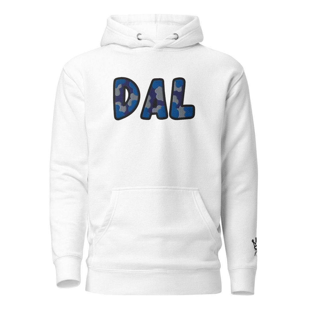 The City Collection DAL Basketball Patched Unisex Hoodie - Rebel P Customs