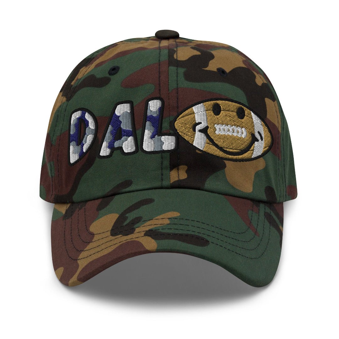 The City Collection Dallas Football Camo Patched Hat - Rebel P Customs
