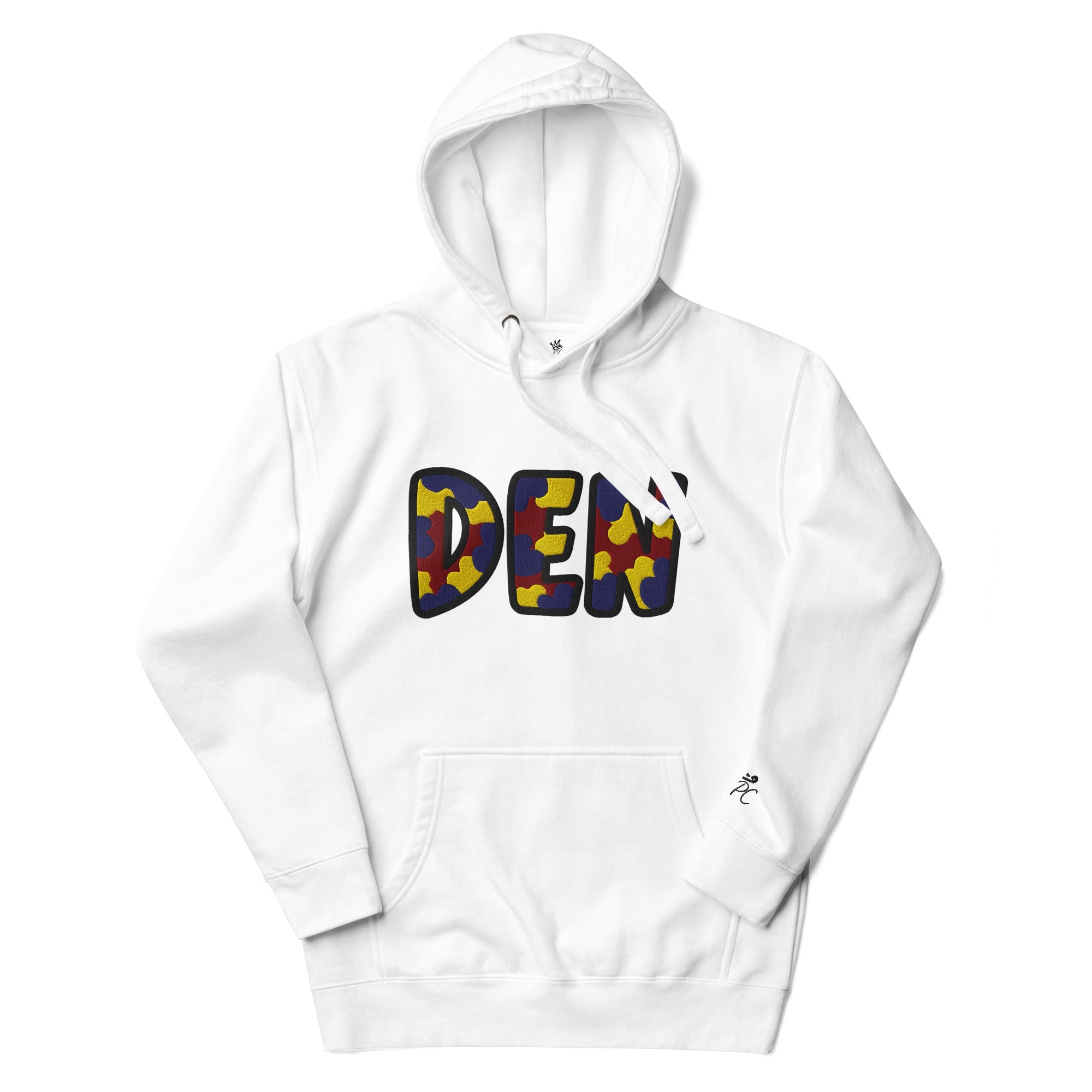 The City Collection DEN Basketball Patched Unisex Hoodie - Rebel P Customs