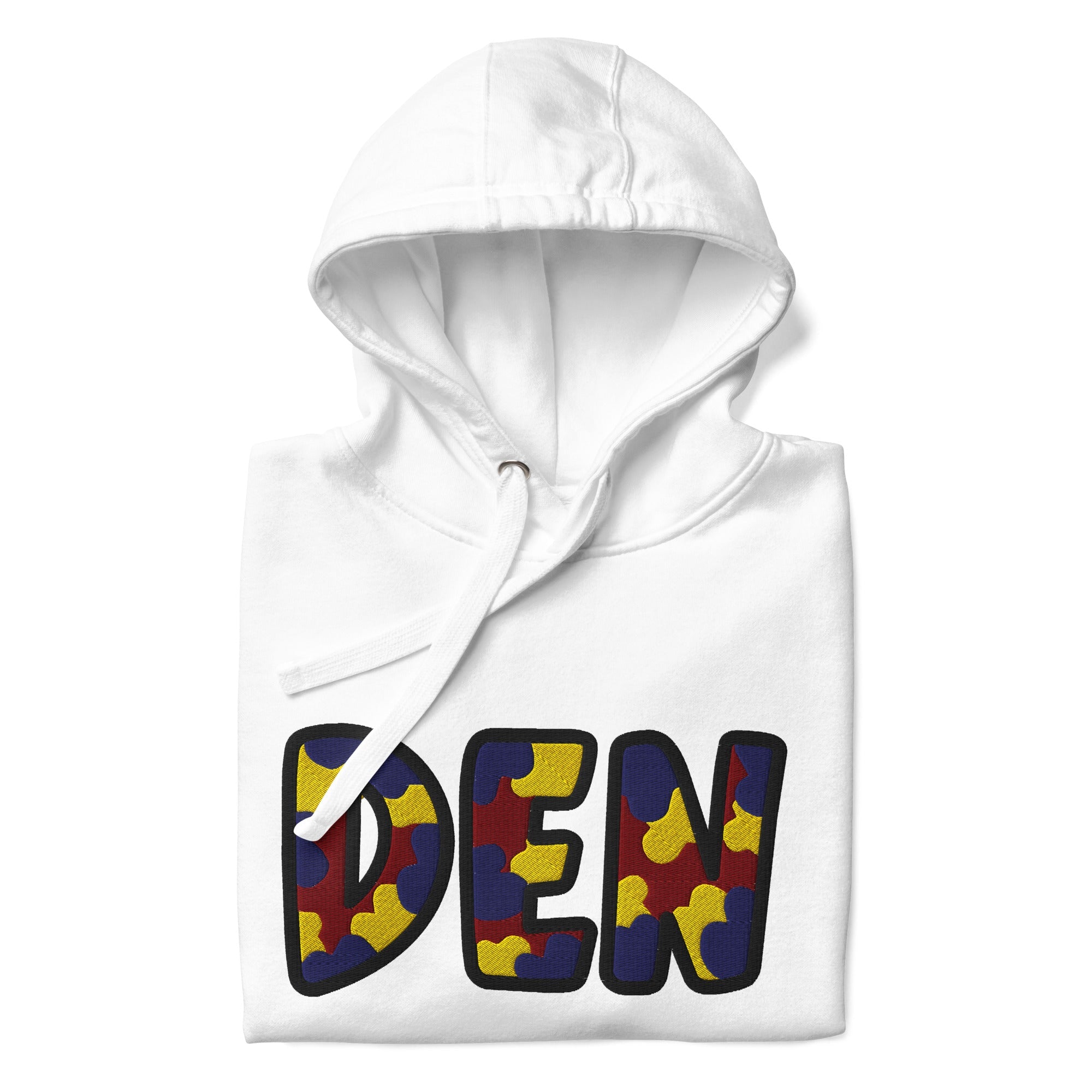 The City Collection DEN Basketball Patched Unisex Hoodie - Rebel P Customs