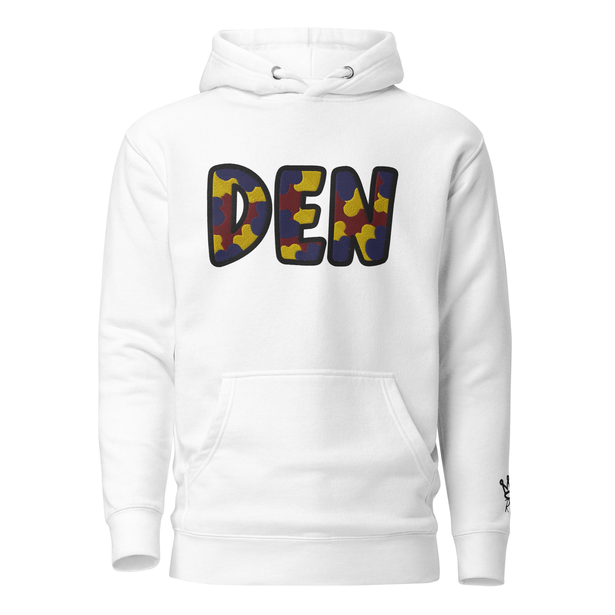 The City Collection DEN Basketball Patched Unisex Hoodie - Rebel P Customs