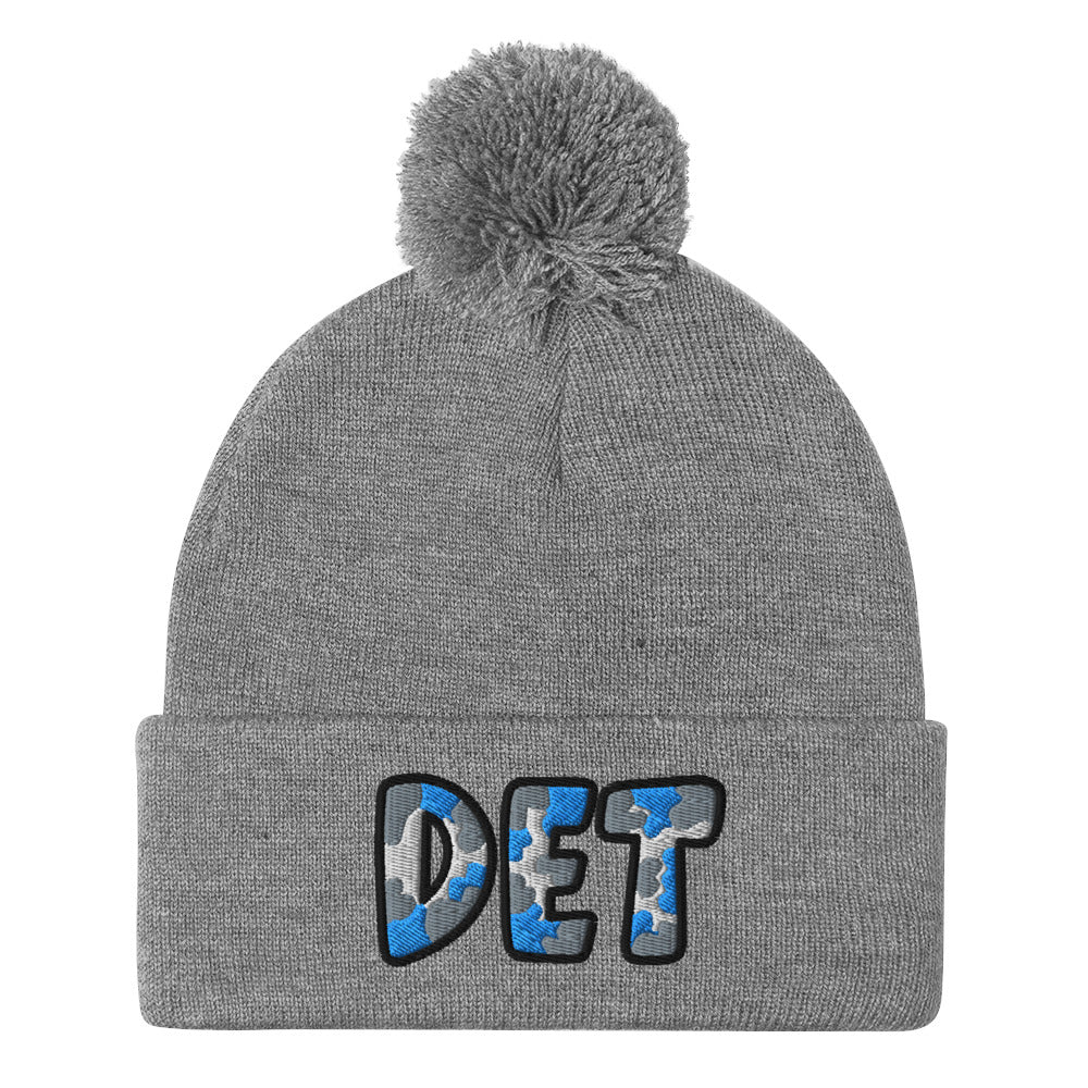 The City Collection DET Football Patched Beanie - Rebel P Customs