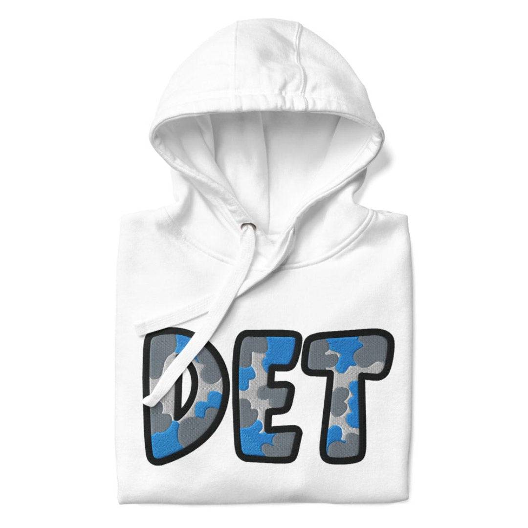 The City Collection DET Football Patched Unisex Hoodie - Rebel P Customs