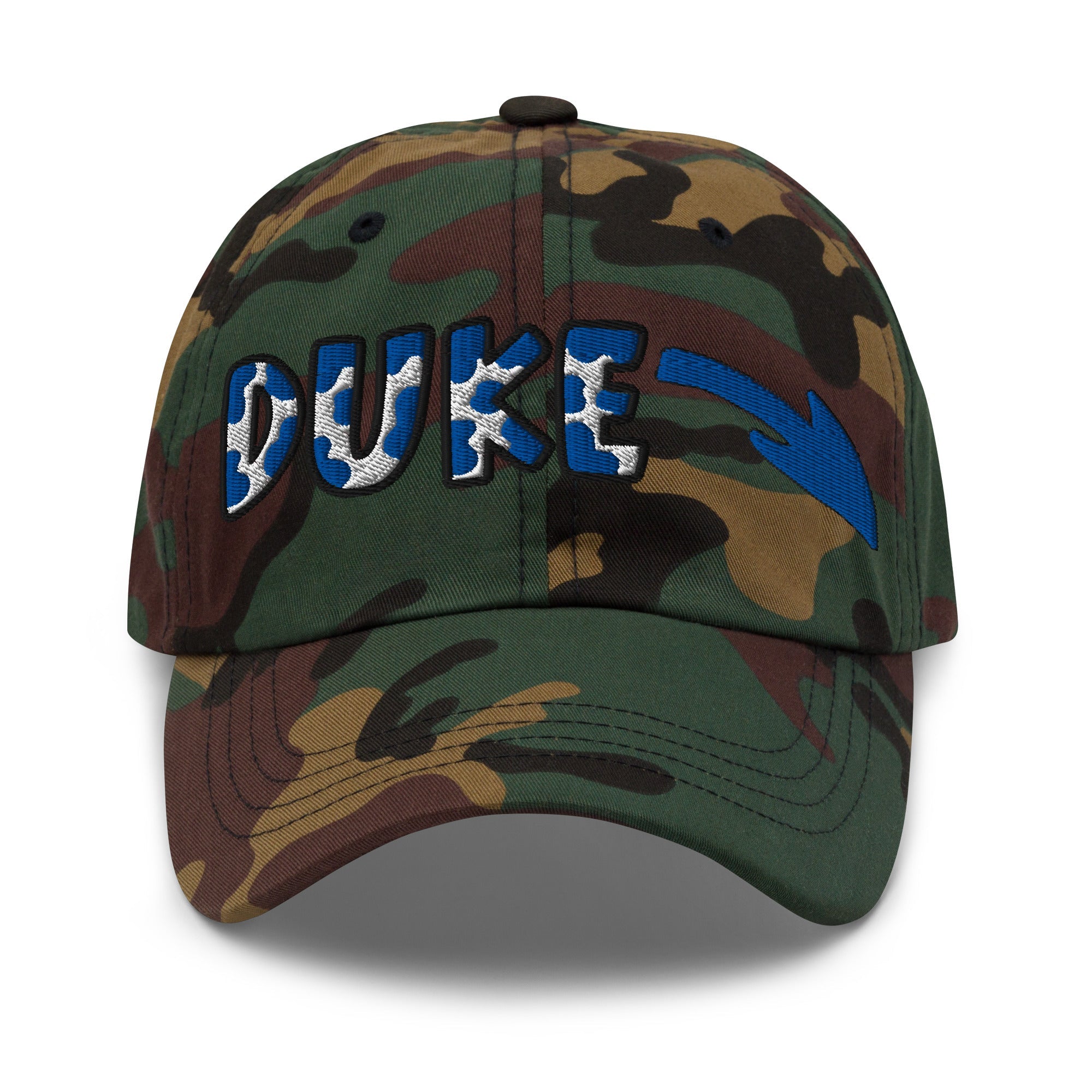 The City Collection Duke Blue Devil Camo Patched Hat - Rebel P Customs