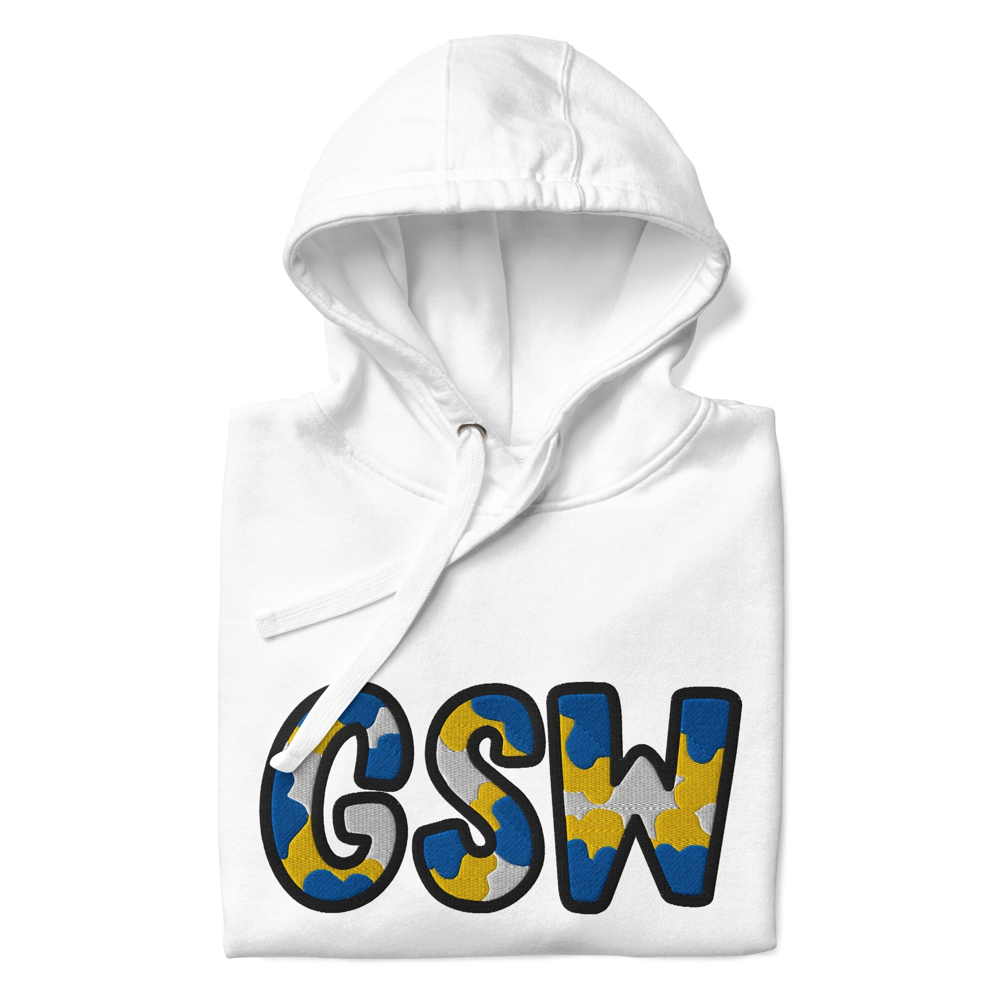 The City Collection GSW Basketball Patched Unisex Hoodie - Rebel P Customs