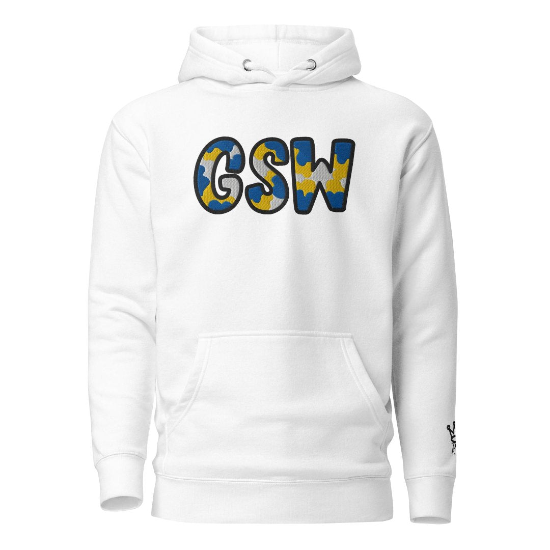 The City Collection GSW Basketball Patched Unisex Hoodie - Rebel P Customs