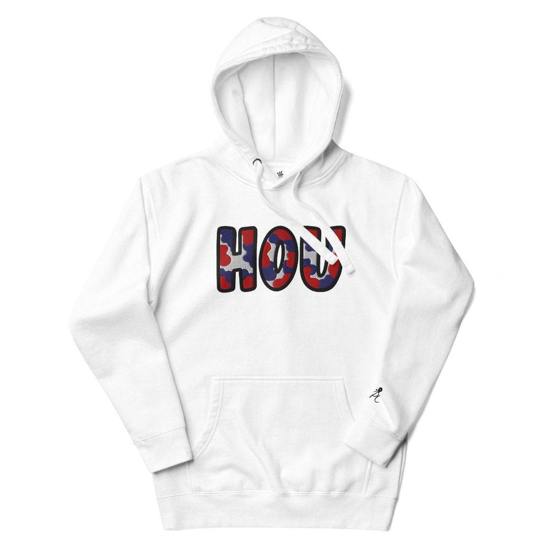 The City Collection HOU Football Patched Unisex Hoodie - Rebel P Customs