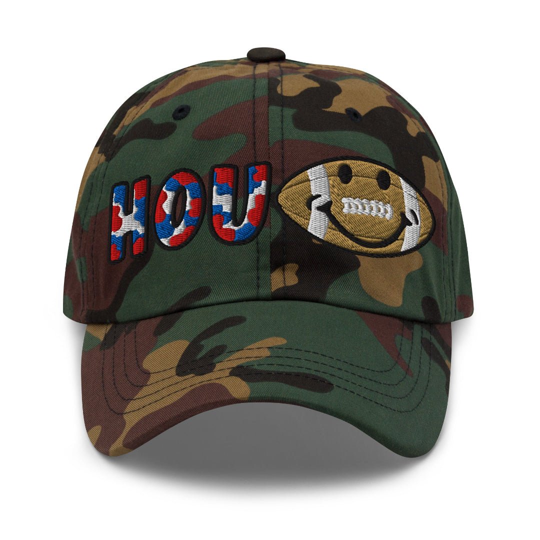 The City Collection Houston Football Camo Patched Hat - Rebel P Customs