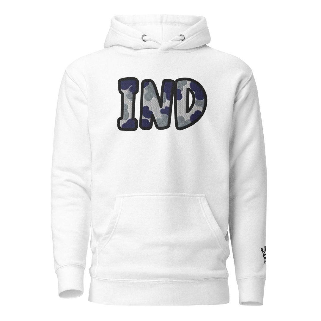 The City Collection IND Football Patched Unisex Hoodie - Rebel P Customs