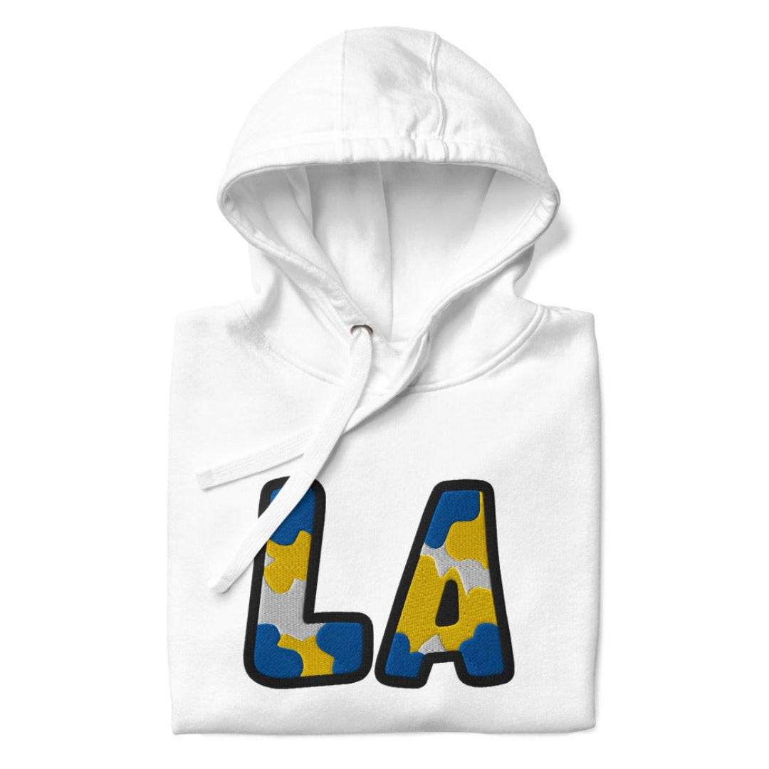 The City Collection LA Football Patched Unisex Hoodie - Rebel P Customs