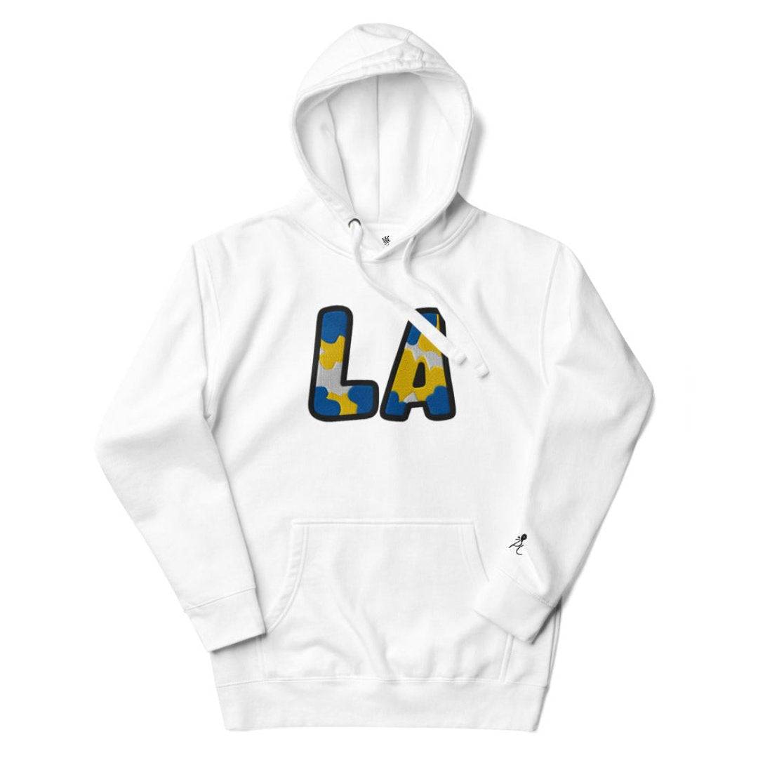 The City Collection LA Football Patched Unisex Hoodie - Rebel P Customs