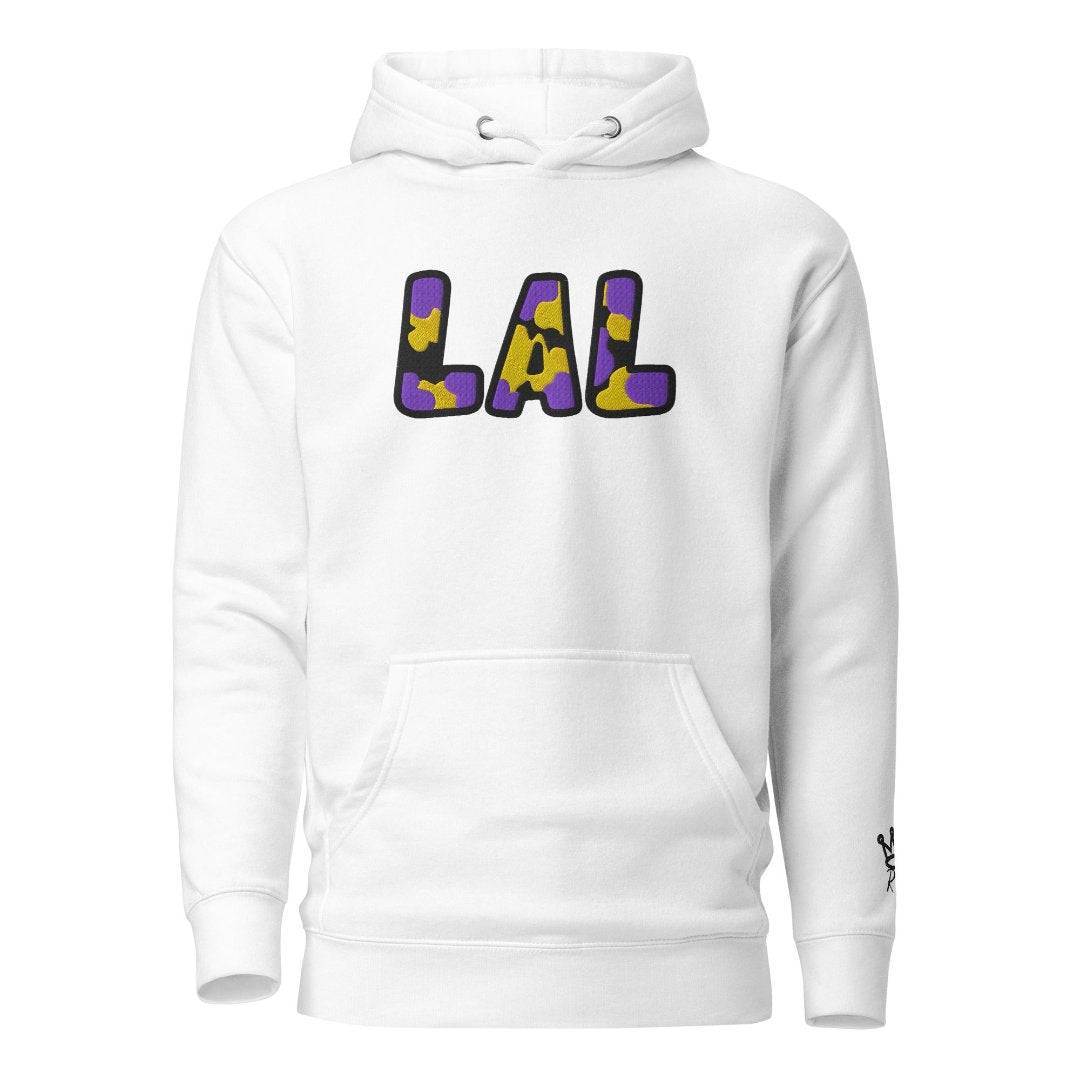 The City Collection LAL Basketball Patched Unisex Hoodie - Rebel P Customs