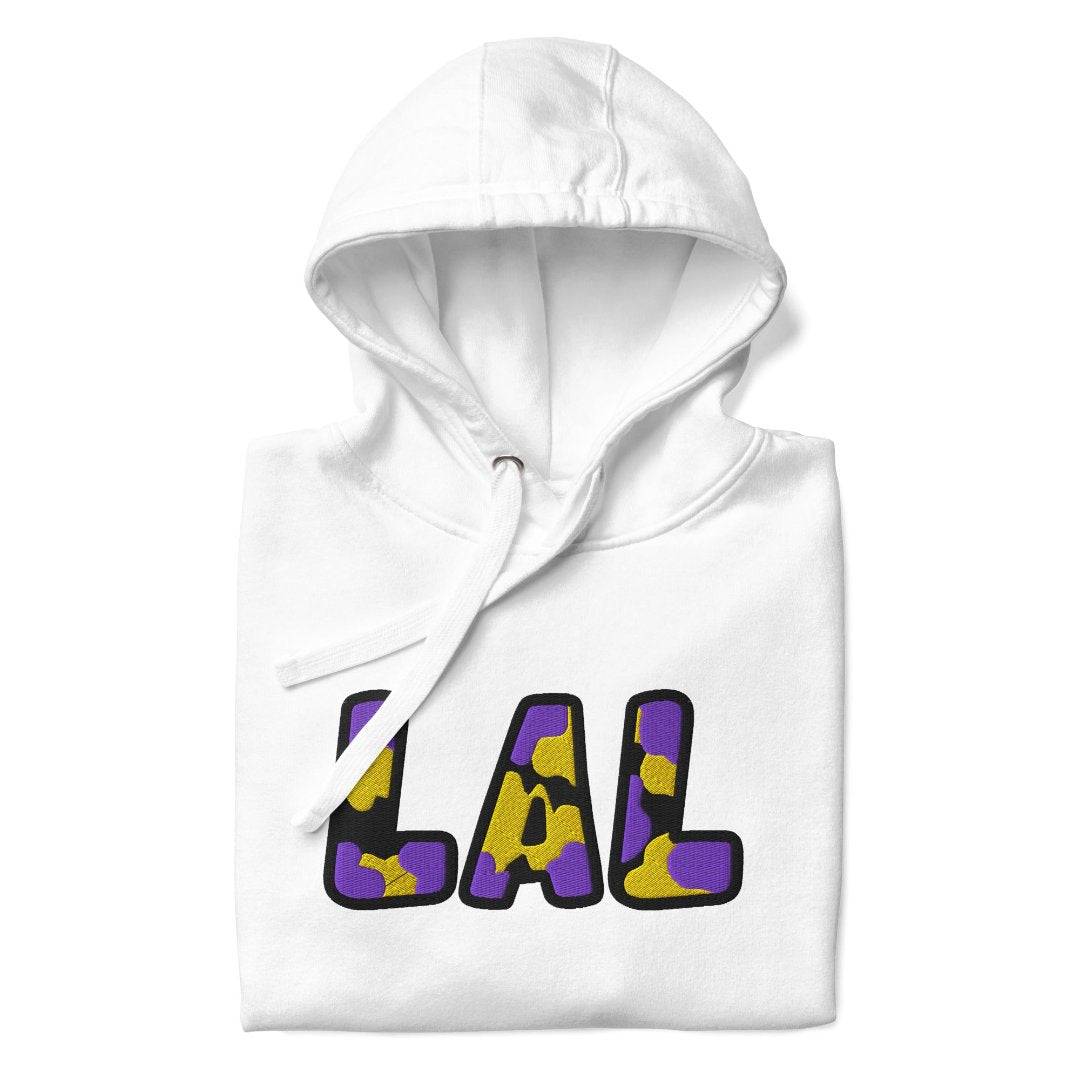 The City Collection LAL Basketball Patched Unisex Hoodie - Rebel P Customs