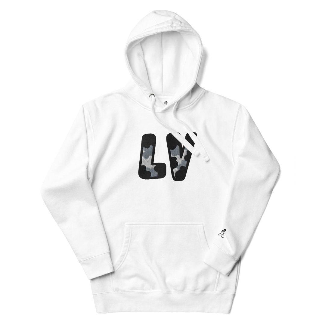 The City Collection LV Football Patched Unisex Hoodie - Rebel P Customs