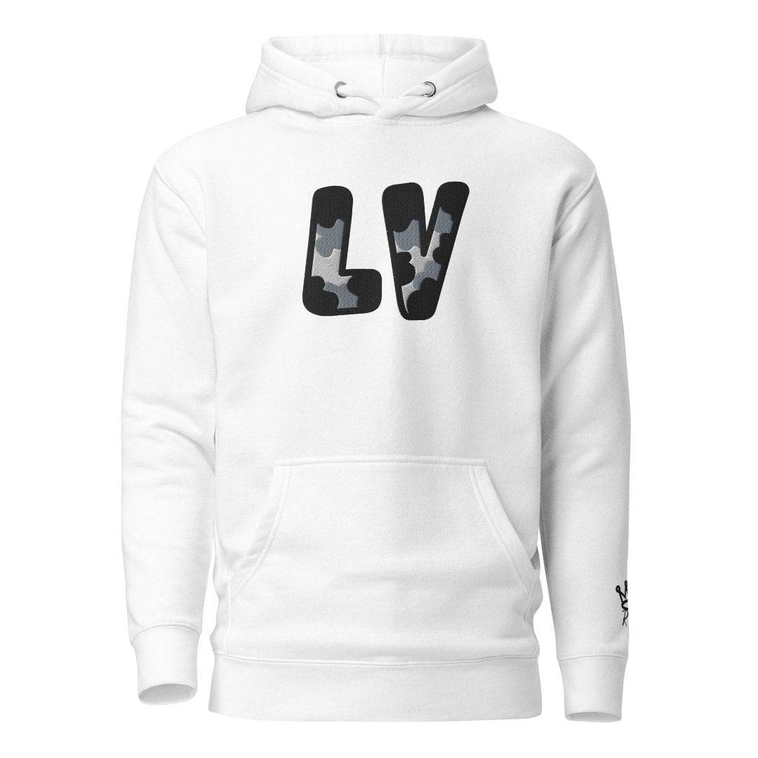 The City Collection LV Football Patched Unisex Hoodie - Rebel P Customs