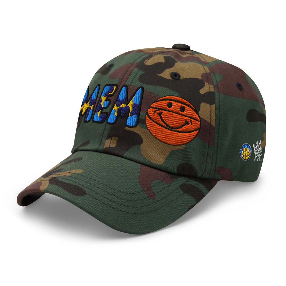 The City Collection MEM Basketball Camo Patched Hat - Rebel P Customs