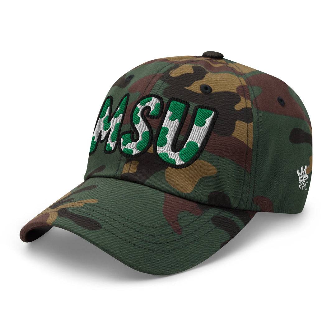 The City Collection Michigan State Camo Patched Hat - Rebel P Customs