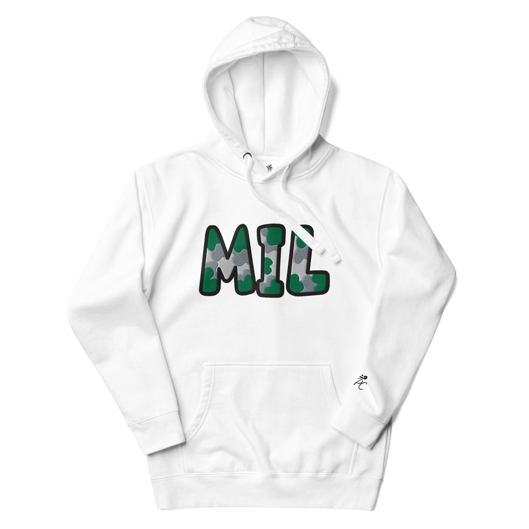 The City Collection MIL Basketball Patched Unisex Hoodie - Rebel P Customs