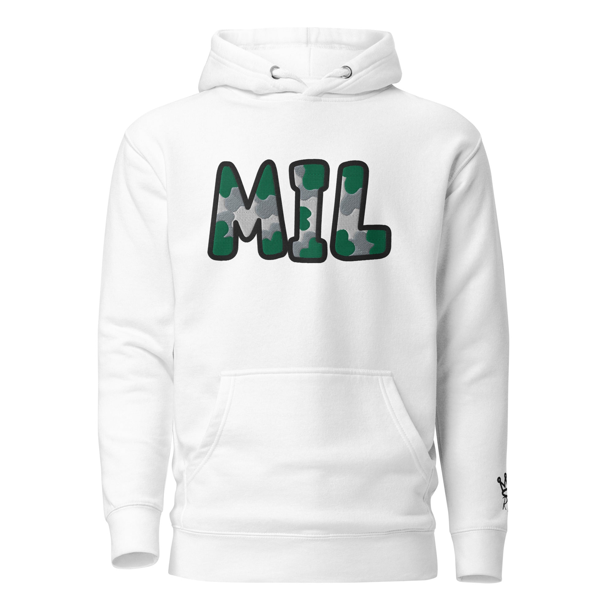 The City Collection MIL Basketball Patched Unisex Hoodie - Rebel P Customs