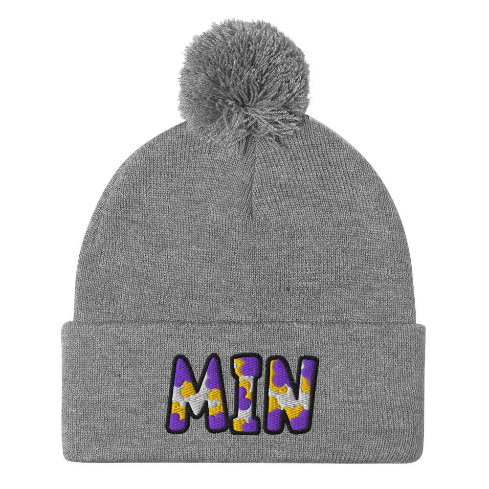 The City Collection MIN Football Patched Beanie - Rebel P Customs