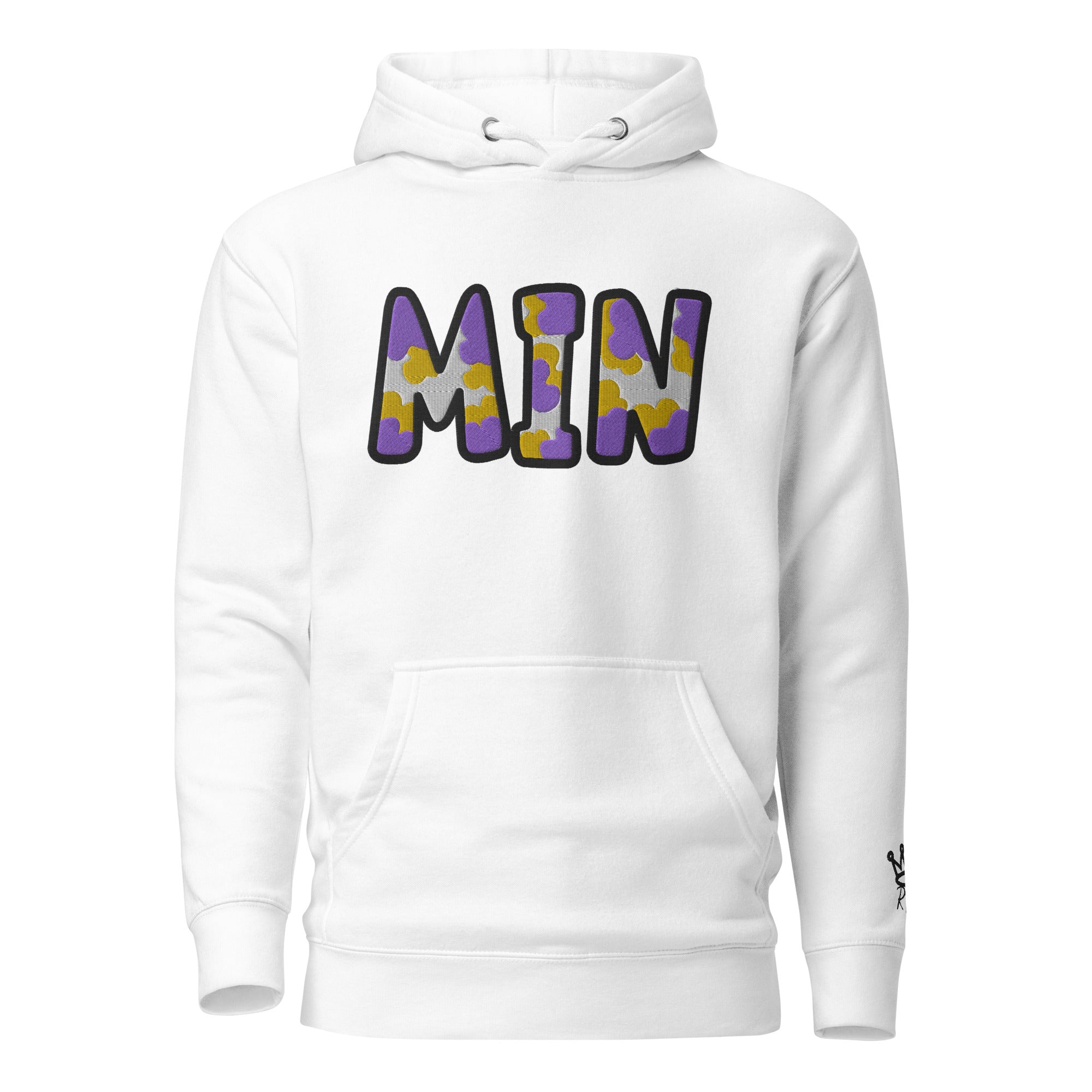 The City Collection MIN Football Patched Unisex Hoodie - Rebel P Customs