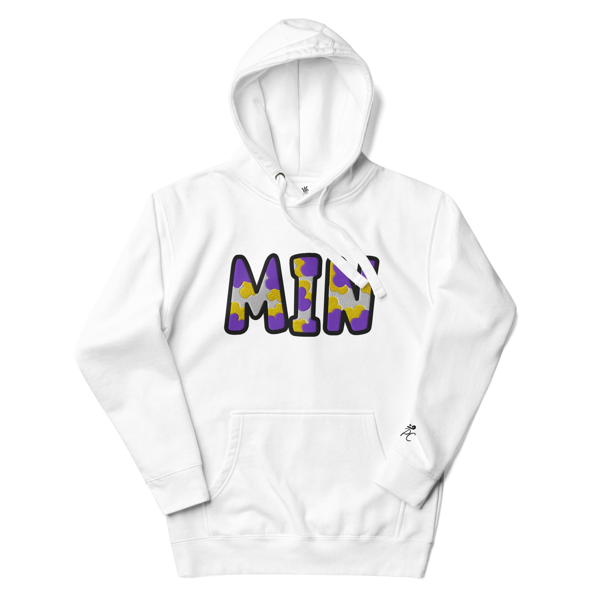 The City Collection MIN Football Patched Unisex Hoodie - Rebel P Customs
